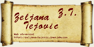 Željana Tejović vizit kartica